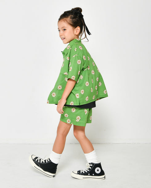 【90/100/110/120㎝】花柄オープンカラーシャツ3124308【NEWO/ネオ】